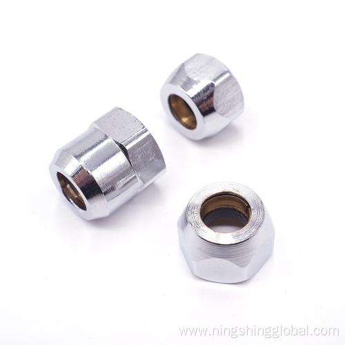Chrome brass pneumatic fittings